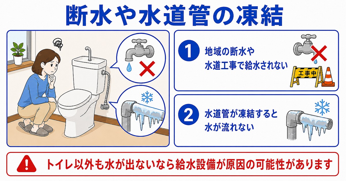 断水や水道管の凍結