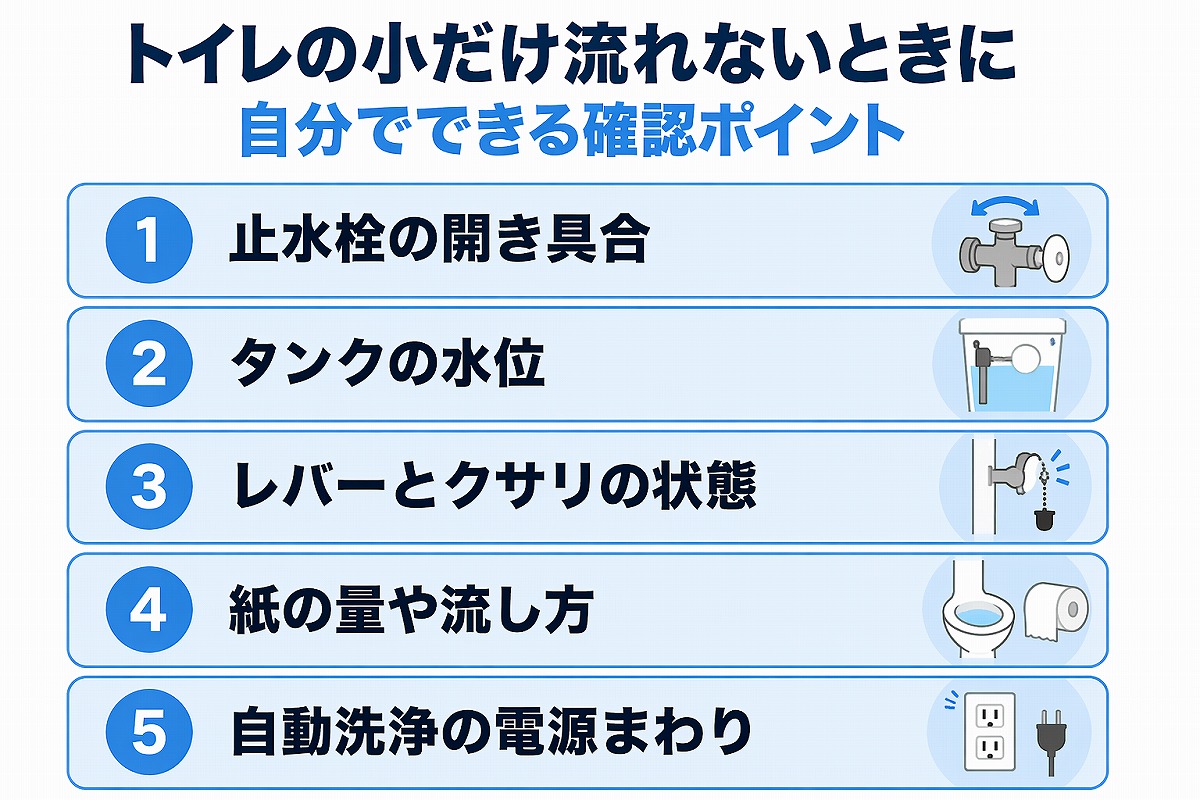 自分でできる確認ポイントの図解