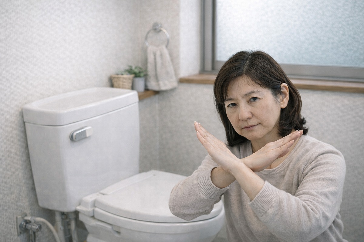 トイレの小だけ流れないときにやってはいけないこと