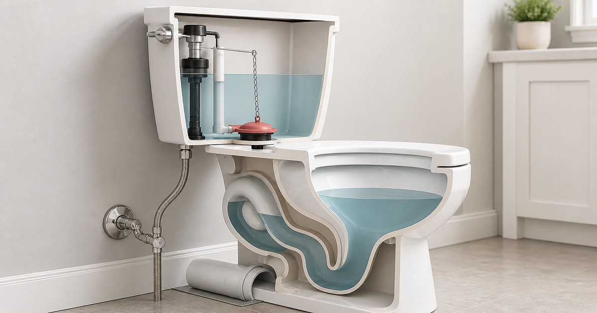 トイレの水が流れない主な原因