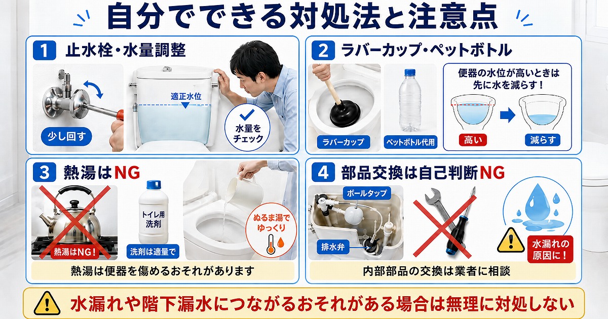 自分でできる対処法と注意点