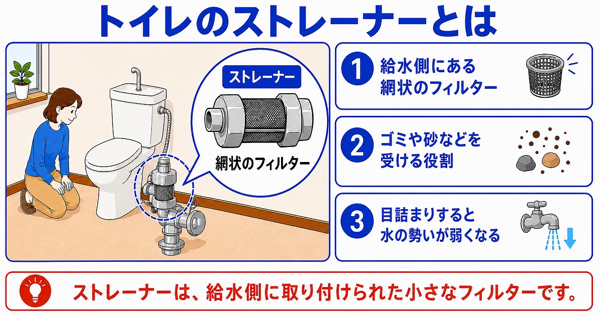 トイレのストレーナーとは