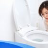 トイレの水位が低くて困る女性